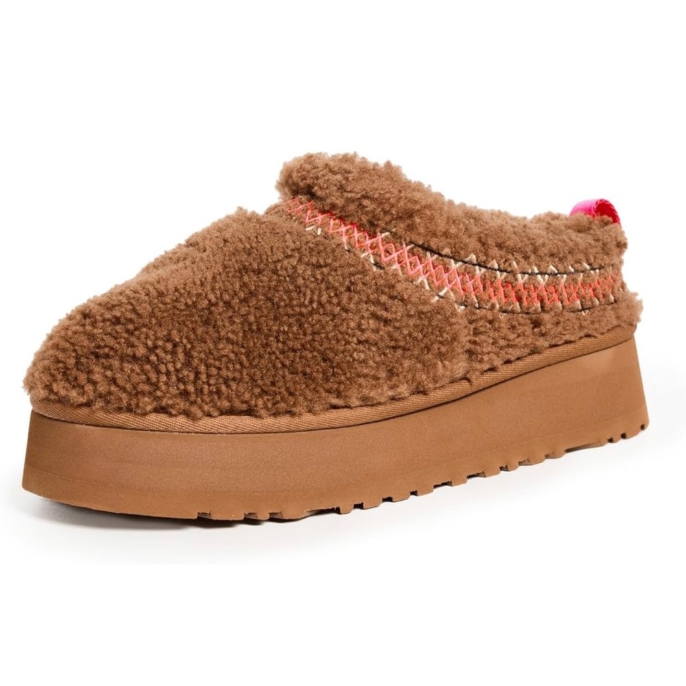 UGG Tazz Braid Slipper Platform Hardwood Size 8 NIB!!
